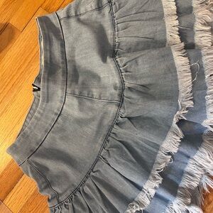 AC Rendón ruffled Jean skirt